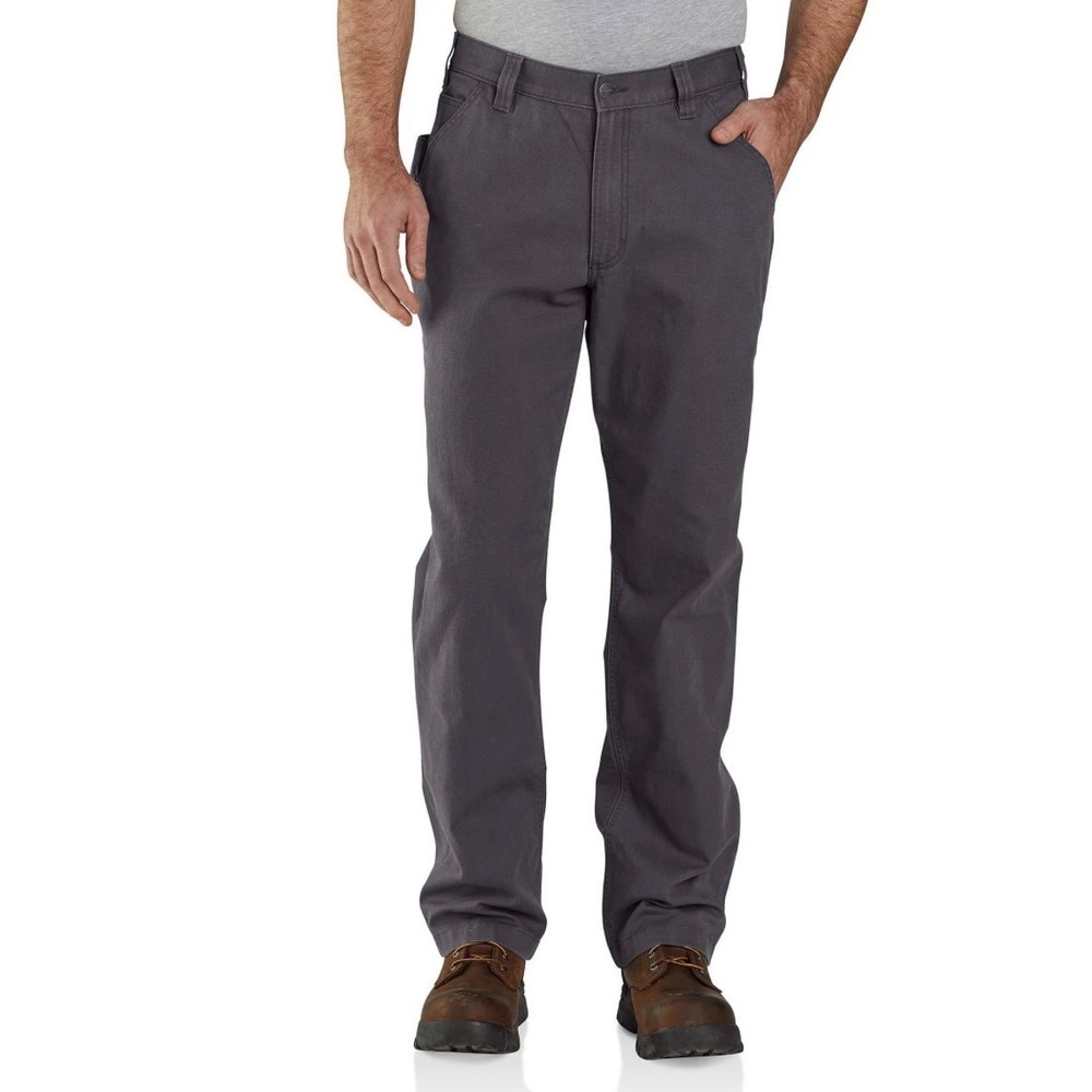 Carhartt Rugged Flex Relaxed Fit Canvas‎ Work Pants Men Size 40x32 Charcoal